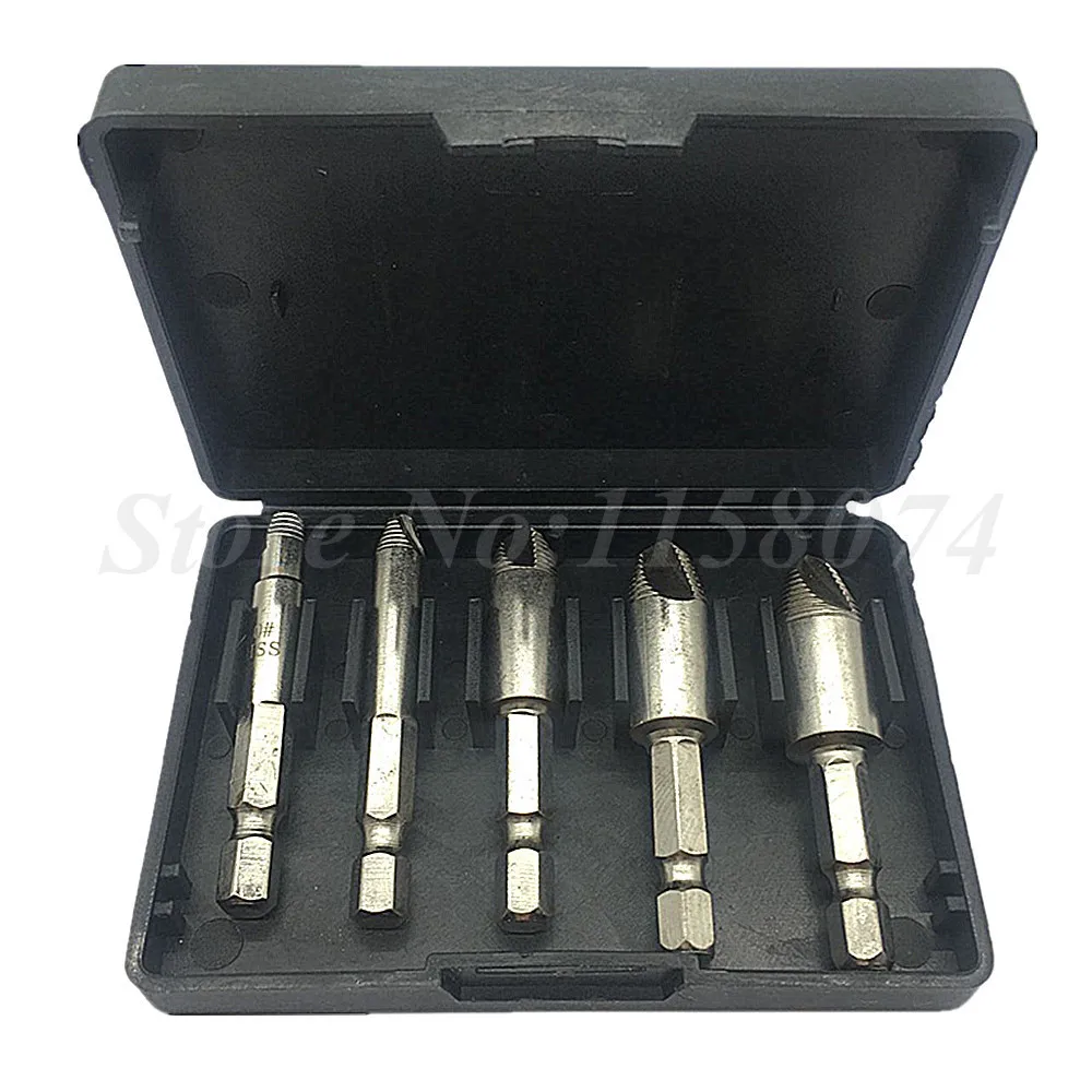 Damaged Broken Screw Extractor Remover Bolt Stud Remover Easy Out Drill Bits