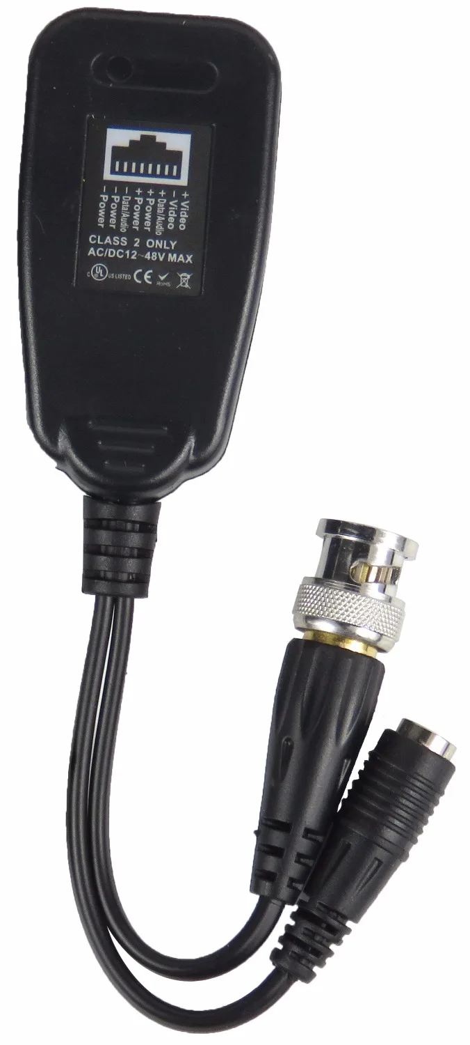 STARAUDIO 2 пары CCTV Coax BNC Video Power Audio RJ 45 Balun приемопередатчик для CAT5e 6 защитный