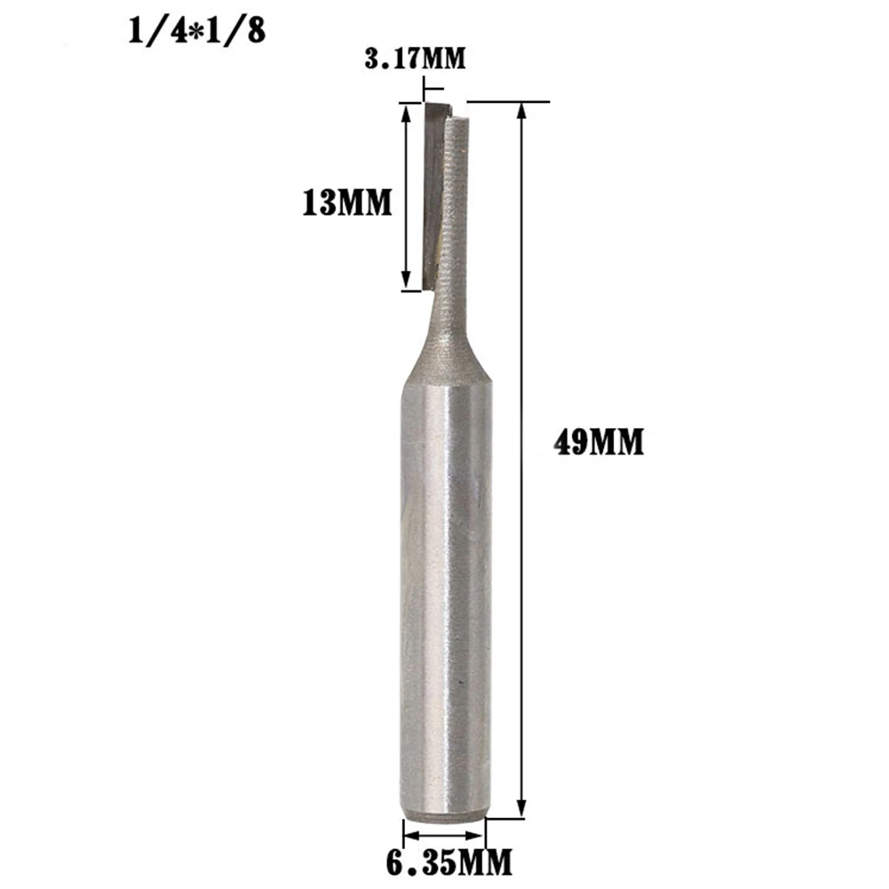 1/4 &quot1/2&quot прямой нож хвостовиком отделка фрезы для дерева обрезные с подшипником