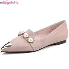 Masgulahe/модные туфли на плоской подошве; цвет черный, абрикосовый; сезон весна-осень; женские повседневные удобные замшевые туфли на плоской подошве