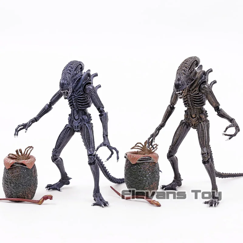 

Aliens 2 Warrior Aliens Eggs Facehuggers Chestburster PVC Action Figures Model Toy Collection Figurine 8pcs/set