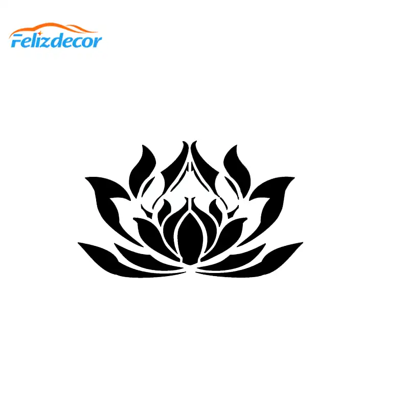 New Design Heavenly Lotus Flower Decals Art Car Window Decor Meditation