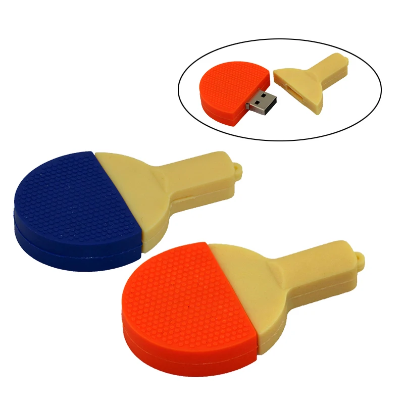 Table tennis racket usb flash drive ping pong ball pen drive cute