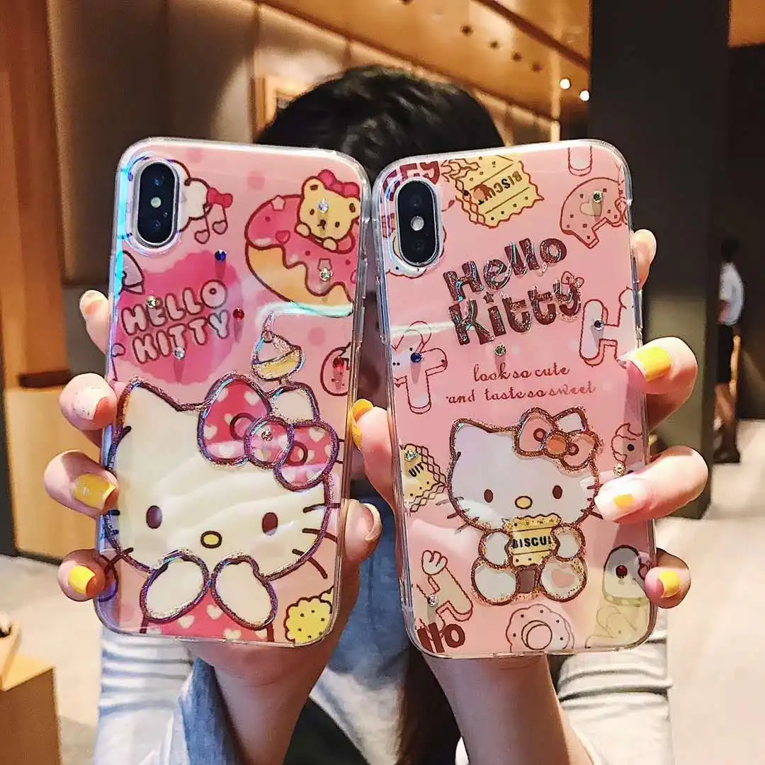 For iPhone XS Max Bling Bling Hello kitty case , Cute