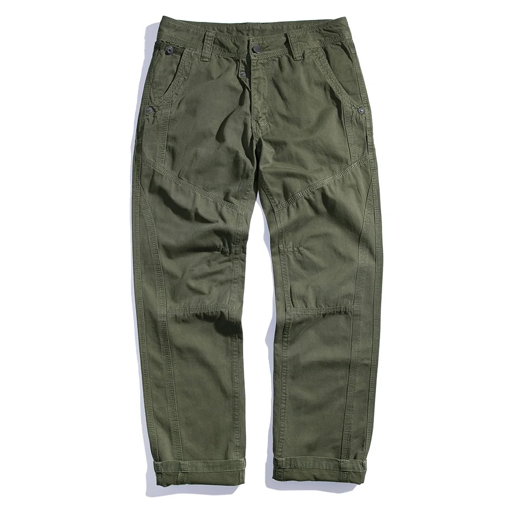 Оригинальные LUYZJZEN Модные мужские военные брюки Карго повседневные брюки фитнес мульти-карманы досуг хлопок брюки тренажерный зал одежда топ 52 - Цвет: GREEN