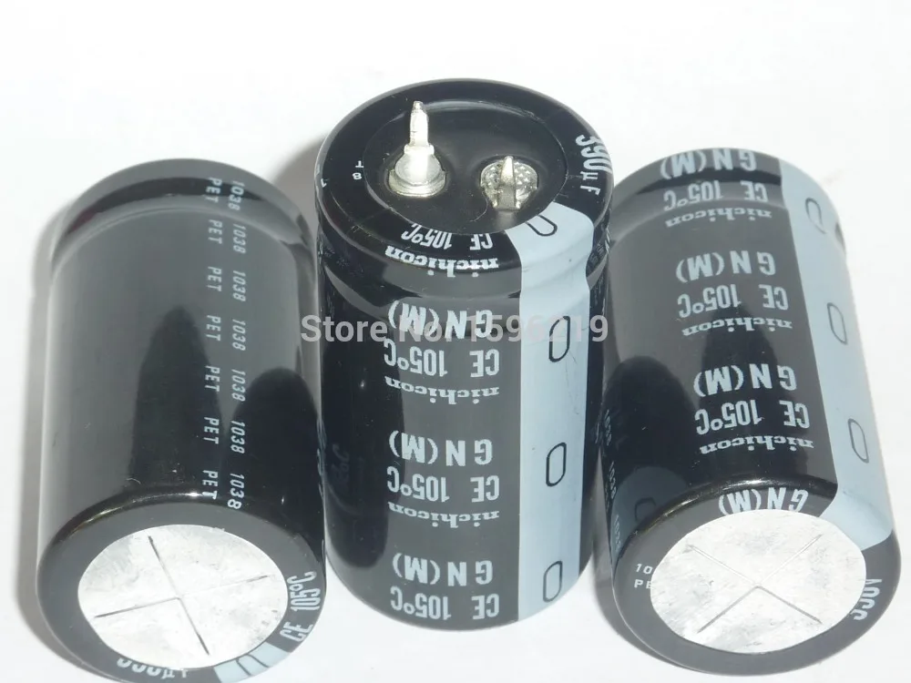 5 шт. 390 мкФ 350 В NICHICON GN серии 25x45 мм Высокое качество 350V390uF алюминиевый
