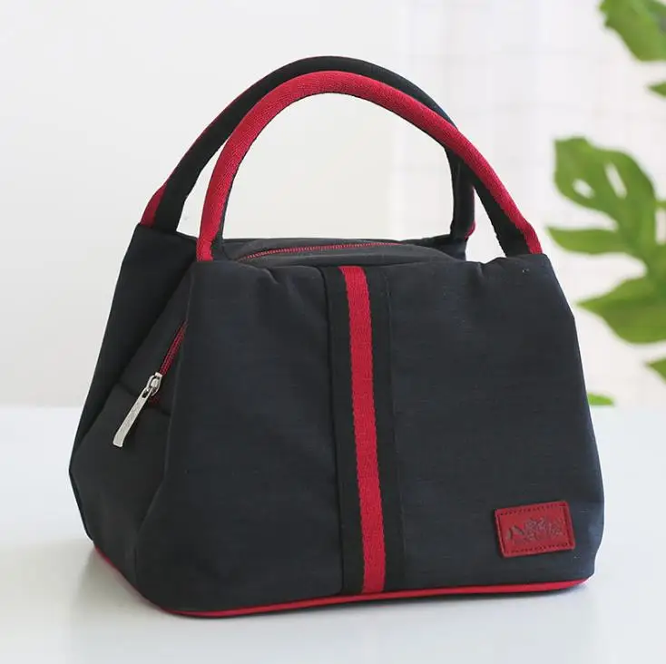 Новая модная сумка для обеда, термоизолированная сумка для женщин и детей, Повседневная сумка-холодильник для путешествий, Термосумка для пикника, толстая и теплая сумка - Цвет: h
