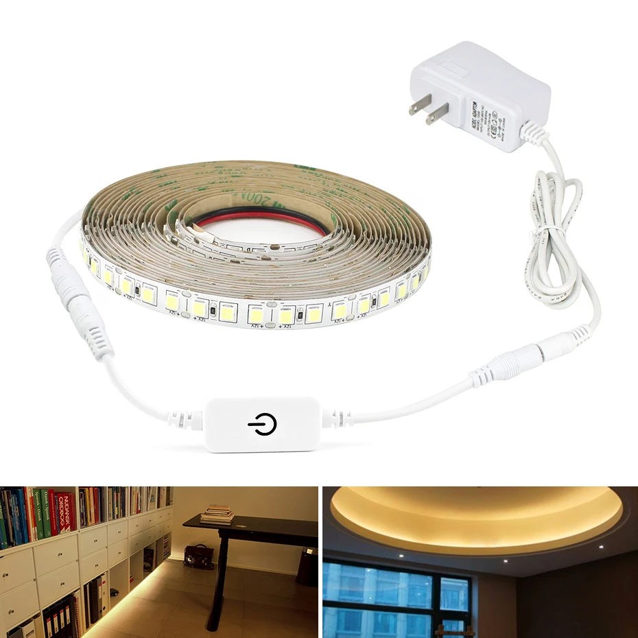 Led Strip Light Dimmable Touch Switch Led Strip Waterproof IP20 DC 12V