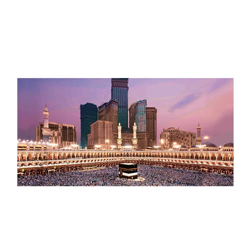 Ислам здания Ислам ic каллиграфические рисунки маслом на холсте Арабский Плакаты и принты Cuadros настенные картины для Гостиная