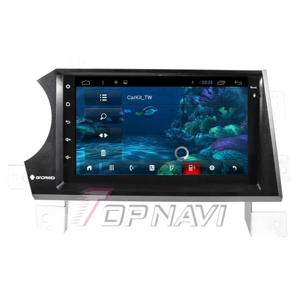 Discount Topnavi7" Quad Core Android 6.0 Car GPS Navigation for Ssangyong Kyron Autoradio Multimedia Audio Stereo,NO DVD 5
