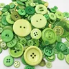 Green mix size 50 Gram DIY Making Hand Knitting doll's clothing Buttons Resin Promotions Mixed Sewing Scrapbook PT220 1