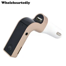 4-в-1 Hands Free Беспроводной Bluetooth FM передатчик модулятор Автомобильный комплект MP3 плеер SD USB ЖК-дисплей автомобильный музыкальный плеер G7+ AUX