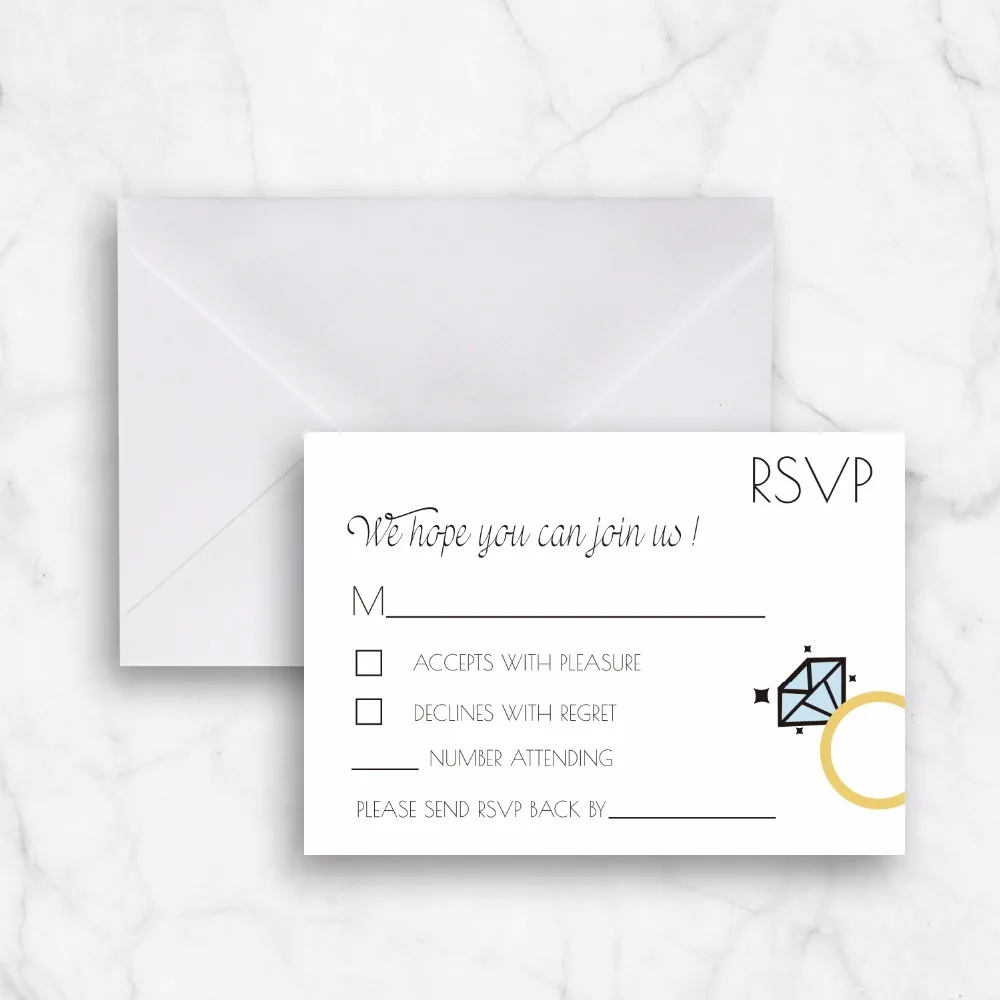 Unique Reply Card Pearl