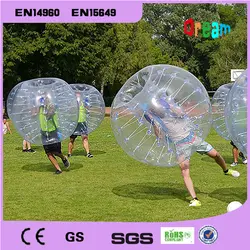 Бесплатная доставка 0.8 мм ПВХ 1.5 м для взрослых надувной пузырь Футбол мяч бампер пузырь мяч надувной мяч Зорб Air мяч
