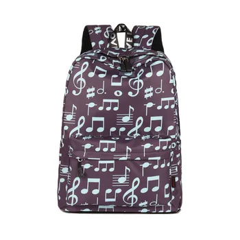 

3PCS / LOT Japenese Backpack Women Polyester Printing Laptop Backpack Men Travel Large Backpack