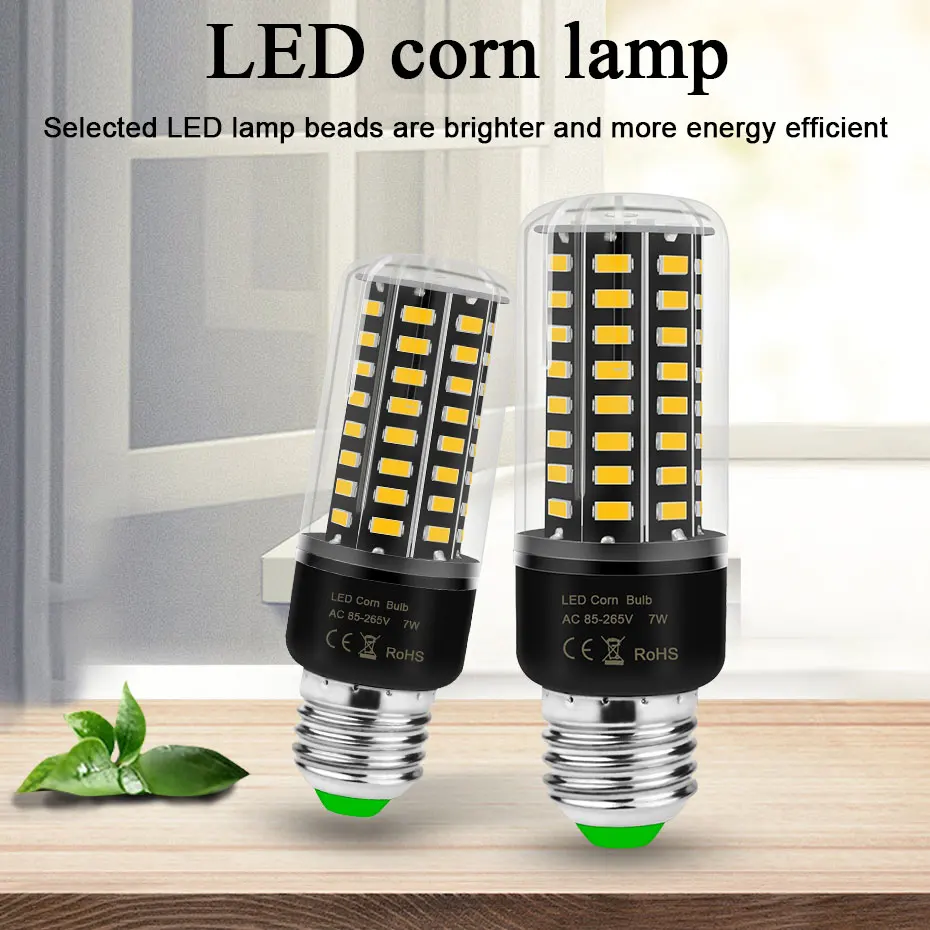 Ampoule LED E27 Lamp No Flicker E14 Led Bulb Spot Light 220V 110V 3.5W 5W 7W 8W 12W 15W SMD5736 More Bright than Corn Bulb 5730