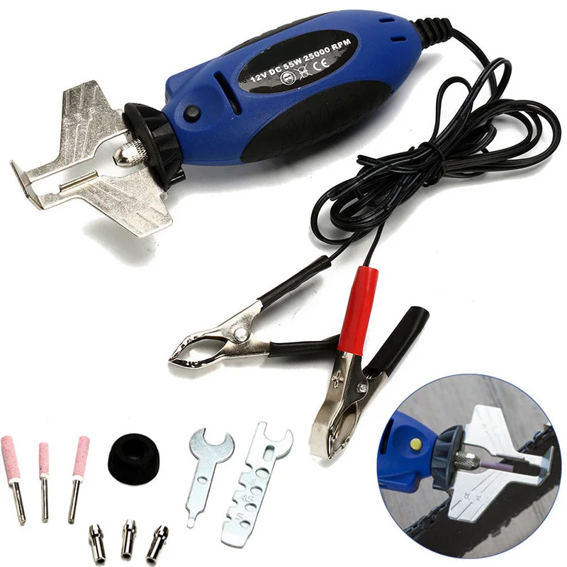 

12V Chainsaw Sharpener Chain Saw Grinder Electric Grinder File Pro Tool Set