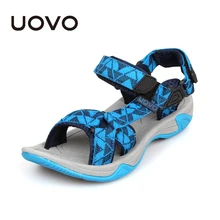 UOVO 2017 Enfants Sandales À Bout Ouvert Garçons Sandales Textile Enfants Sandales Semelle légère Petits Garçons Chaussures D’été taille 1-13.5