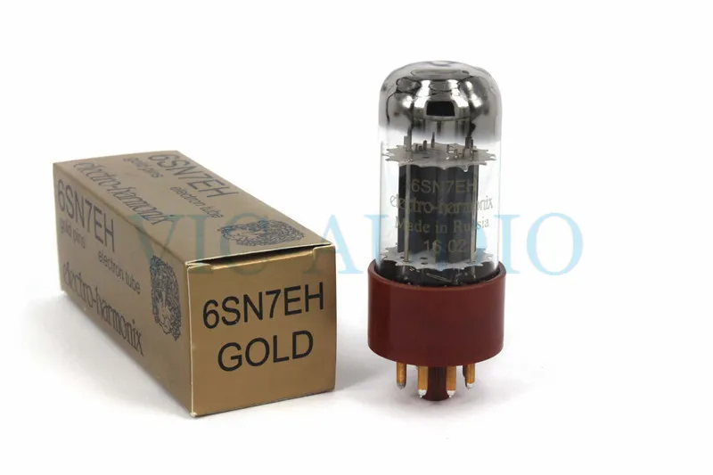 

1PC Russia Tube New Electro-Harmonix Gold 6SN7 6SN7EH Replace 6N8P 6H8C CV181 Tube 8PINS Electron Tube Free Shipping