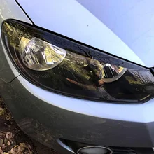 Пара черных автомобильных фар для бровей веки ABS наклейки