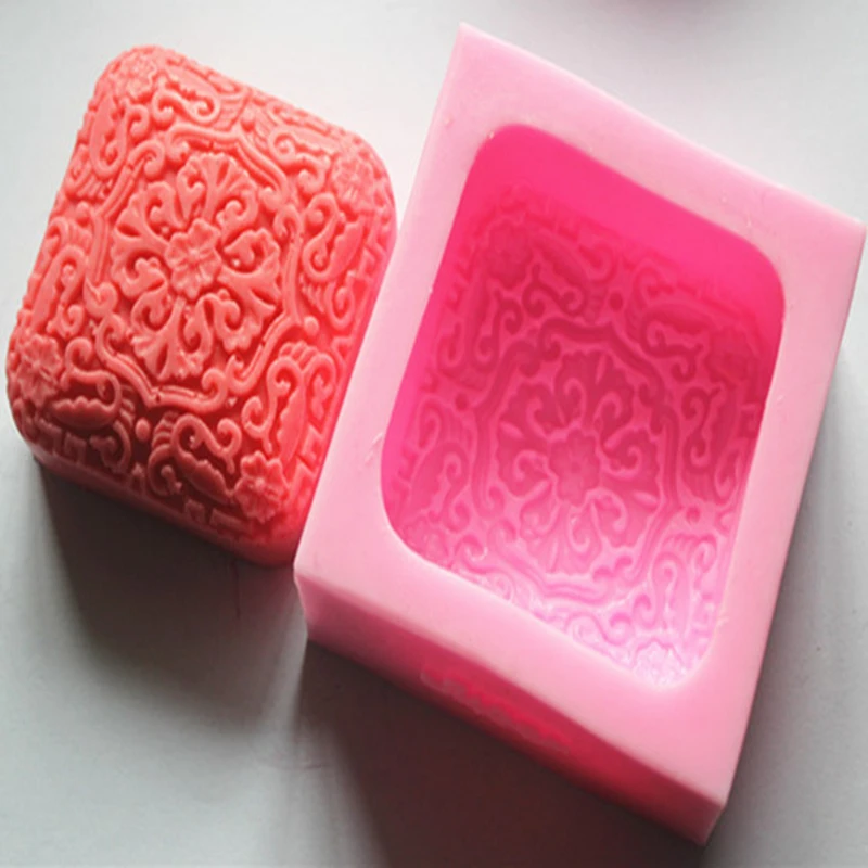Chinese Style Flowers Craft Art Silicone 3D Soap Mold Craft Molds DIY