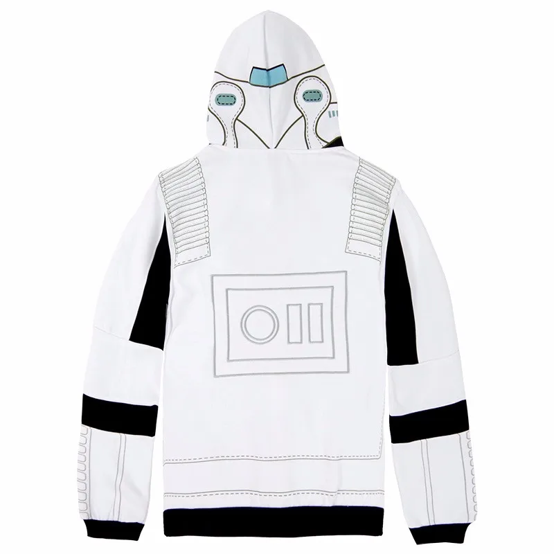 Star Wars Stormtrooper Cosplay Hoodie Costumes White Halloween Uniforms For Men Woman Kids On Comic Con (3)