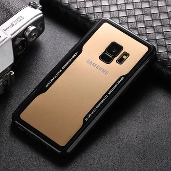 

100pcs Transparent Acrylic Back Soft Silicone Anti-Scratch Case For Samsung Galaxy M30 M20 M10 A70 A50 A40 A30 A20 Armor Case