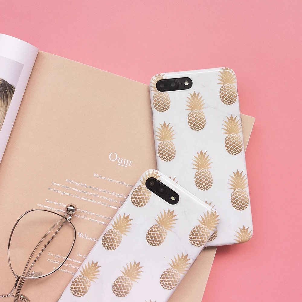 

Cute Fruit Transparent Pineapple Pattern Tpu Silicone Case For iphone Xr Xs Max 6 6s 7 8 Plus x Case