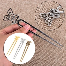 Детектор металла золота свадебные заколки для волос невесты украшения-палочки Романтический заколки для волос вилка