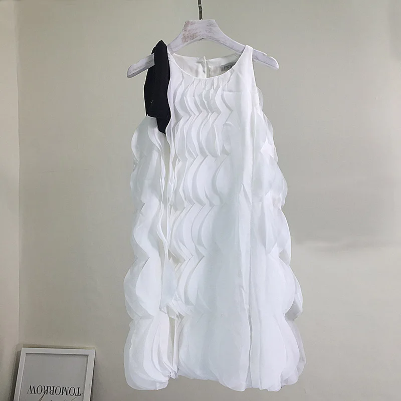 

Summer White Dress Women 2019 New Style Student's Small Fresh Sweet Medium-length A-shaped Dress Girl Lady Party Vestidos