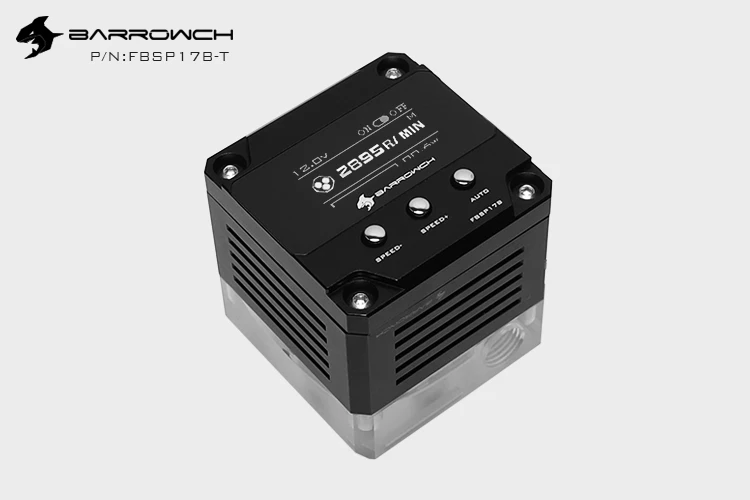 Barrowch FBSP17B-T, 17 Вт PWM Интеллектуальный водный насос, OLED цифровой дисплей, только для курган водных досок - Цвет лезвия: Black