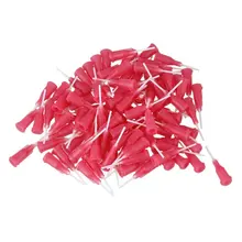 1/" пластик& PP 20Ga розовый спиральный коннектор клей наконечник дозирования иглы в упаковке 100