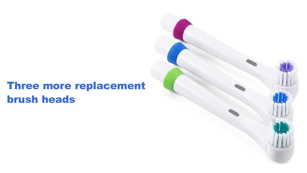Electric Toothbrush with 4 Brush Heads Oral Hygiene Dental Care Accessories