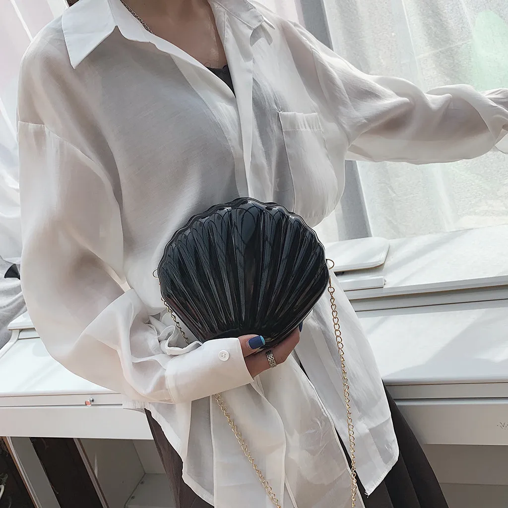 

Coneed Hot Sale Summer Women Wild Fashion Shell Bag Crossbody Chain Shoulder Bag Messenger Bags 2019 #YL5