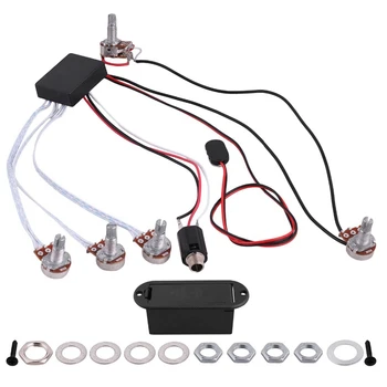 

3-Stage Electric Guitar Bass Active Pickup Electric Guitar Bass Coil Active Pickup Tone Adjustment Line