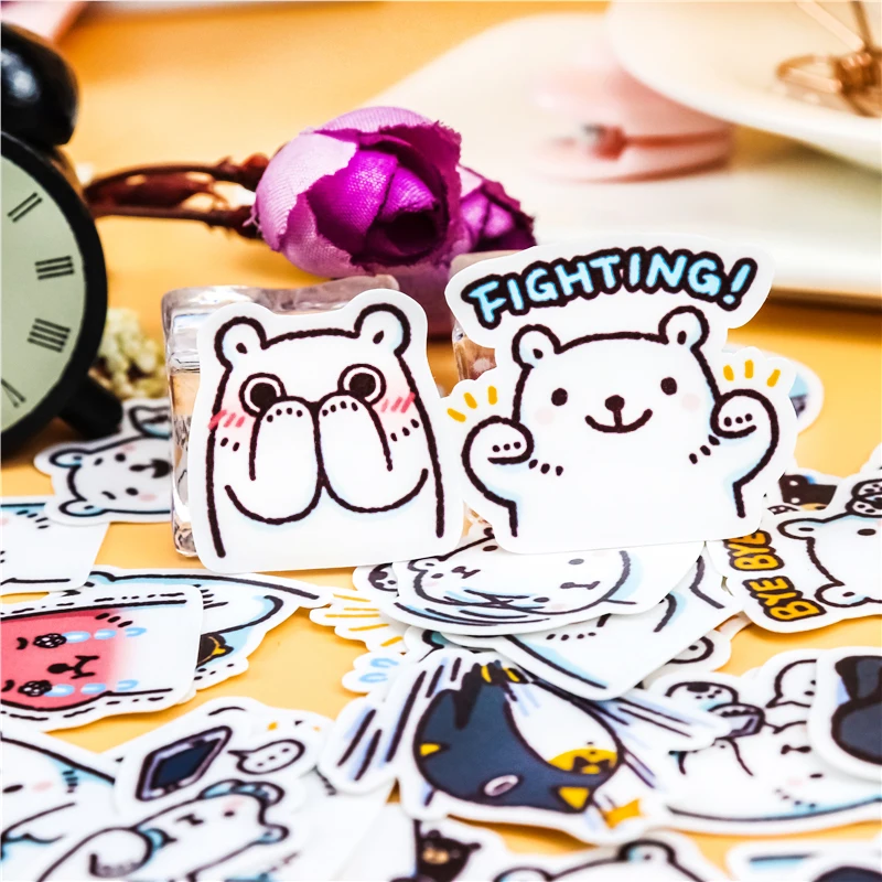 40 шт. творческий kawaii японский медведь дневник в стиле Скрапбукинг наклейки/декоративные стикеры/DIY craft фотоальбомы/Дети