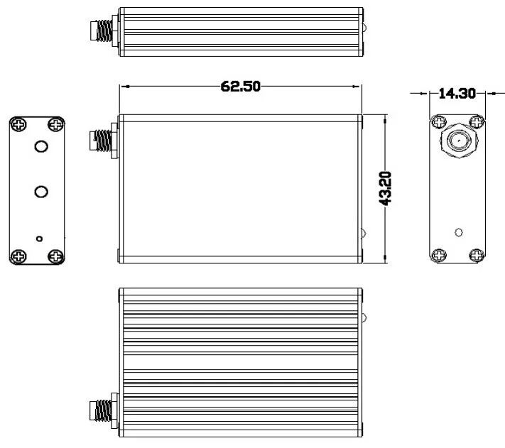 10.  Mechanical dimension