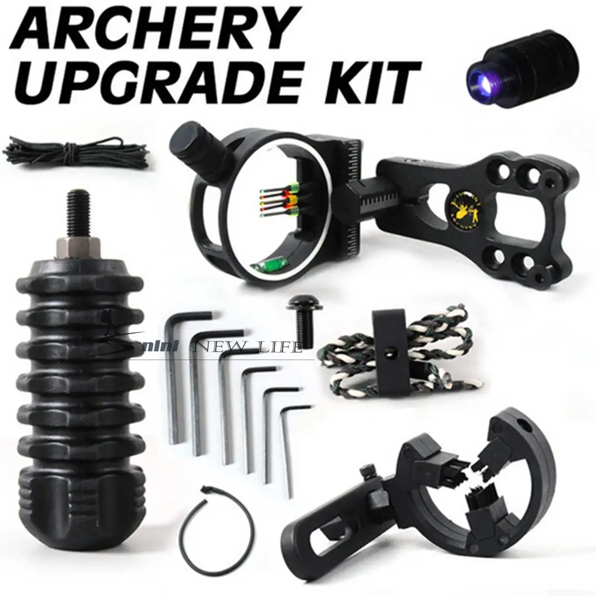 Black TP1000 Archery acccessories black bow sight kits arrow rest