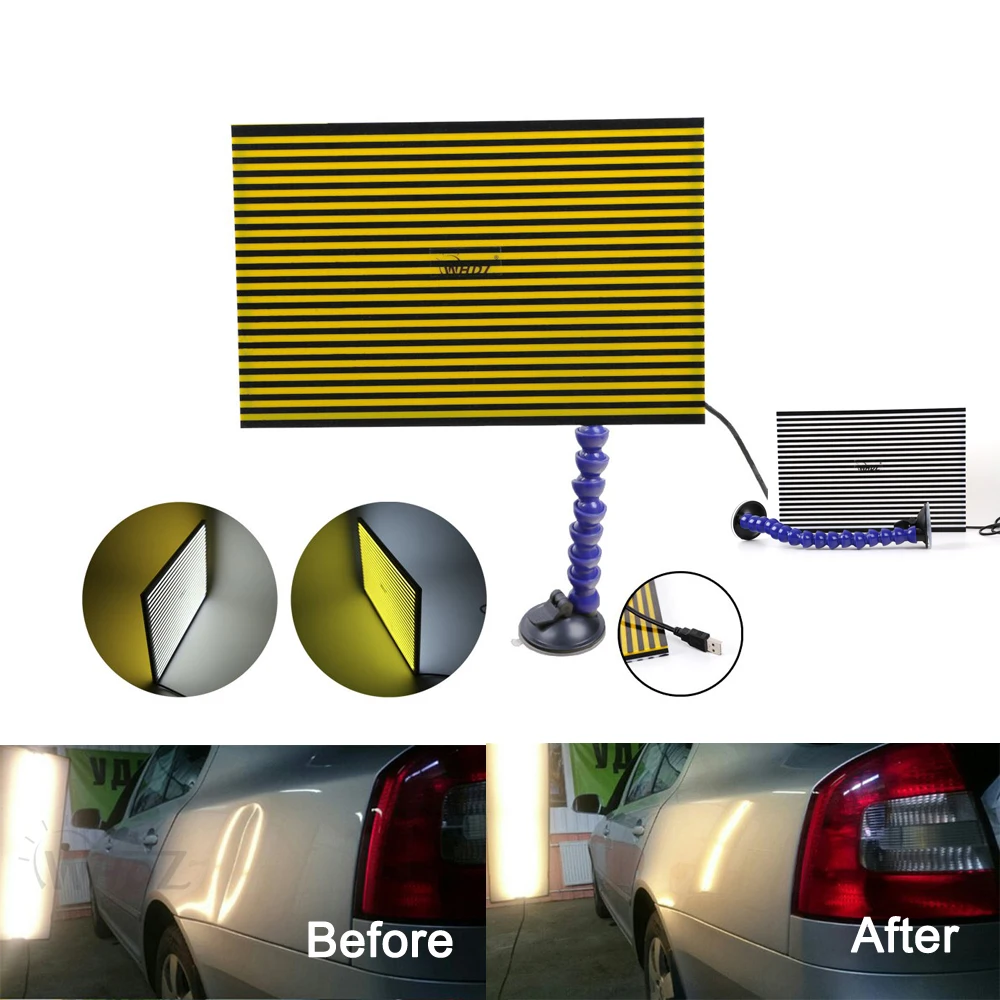New Lined Dent Reflector Board Panel for Dent Remover Car Body Tools Kit US