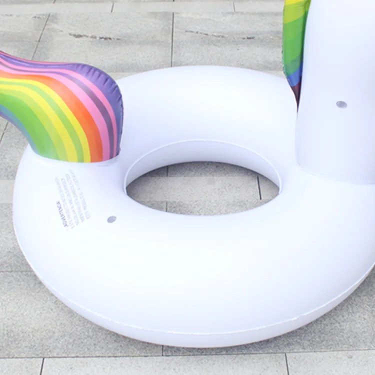 Gigante 200 cm inflável unicórnio piscina flutuador