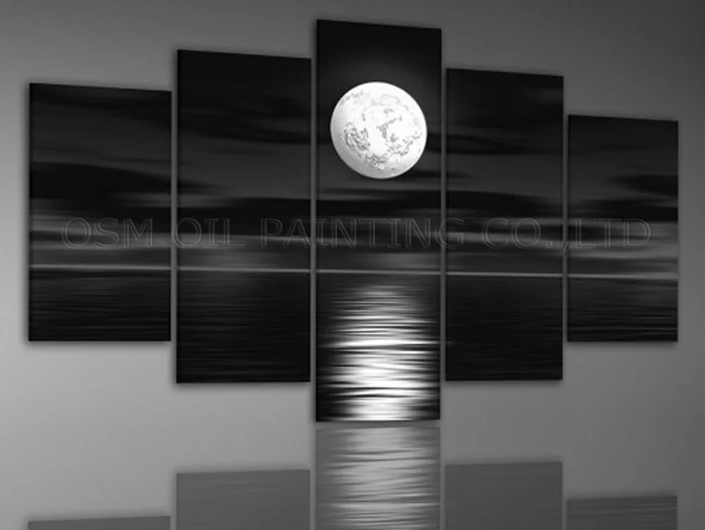

Skills Artist Hand-painted High Quality Abstract Modern Moon Oil Painting On Canvas Unique Abstract Colors Moonlight Oil Paints