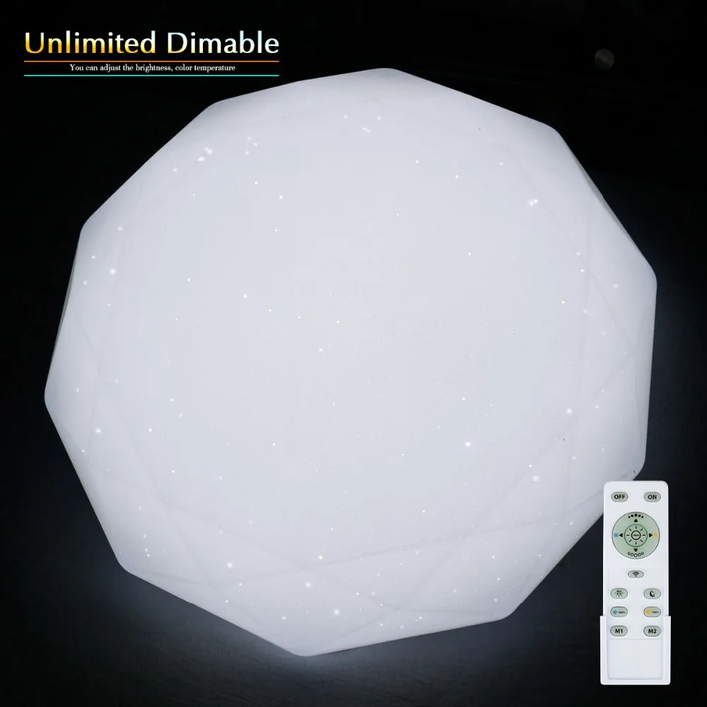 24W Stepless Dimmer LED Light CCT Chandelier Super Bright LED Lamp AC