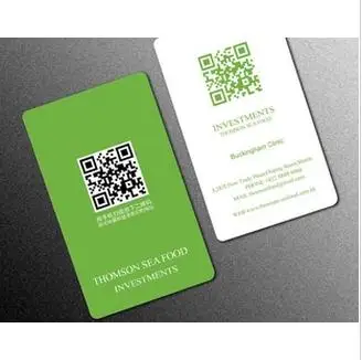 qr code business card custom made design plastic card suppliers in qr code business card