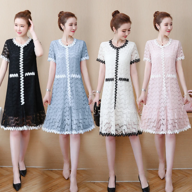 Женское Оригинальное кружевное платье размеры XXL XXXL 3XL XXXXL летнее милое