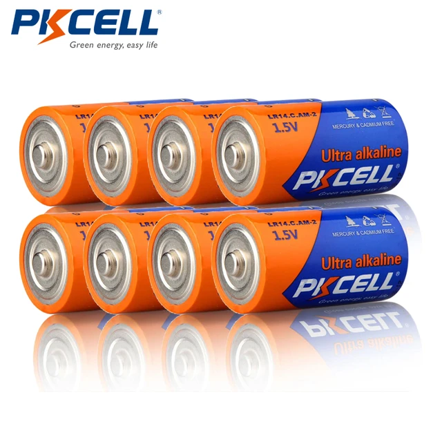 12 Pack C Cell LR14 1.5V Alkaline Batteries