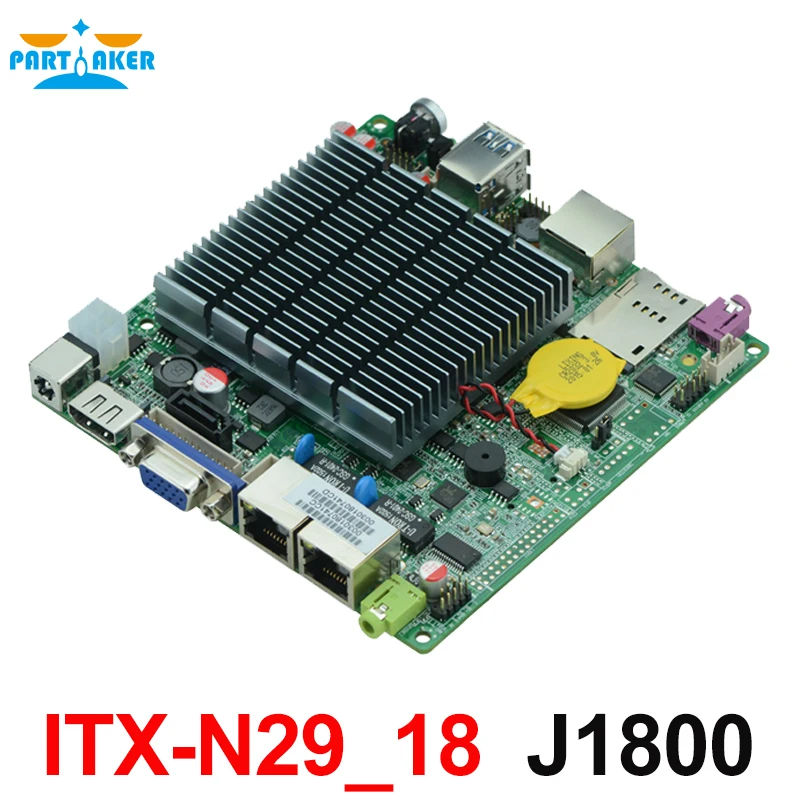 12*12 см материнская плата Baytrail с двухъядерным процессором Lan J1800 Nano ITX материнская плата OEM ITX-N29_18