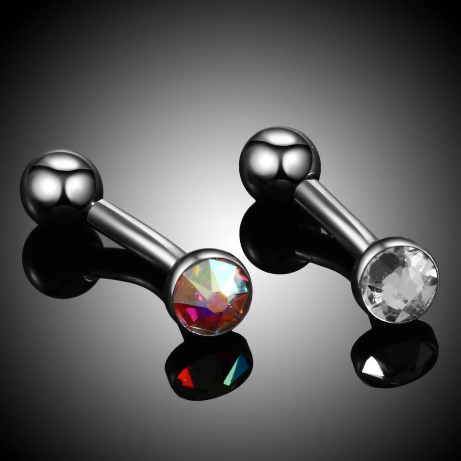 1 шт. G23 титана пирсинг бровей киска пирсинг внутренняя нить изогнутые ...