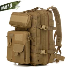 3 In 1 Outdoor Mountaineering Backpack Men Waterproof Tactical Combined Rucksack Camping Hiking Travel Assault Knapsack Bag