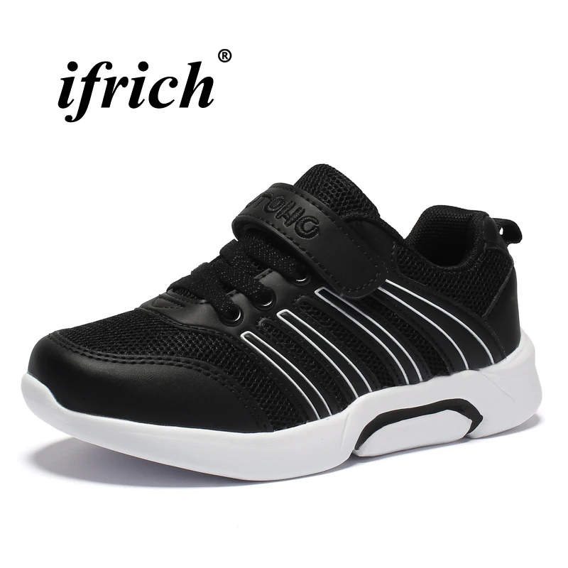 

Boys Running Shoes Lightweight Sport Children Shoes Boys Black White School Shoes for Boys Spring Summer Anti-slip Trainers