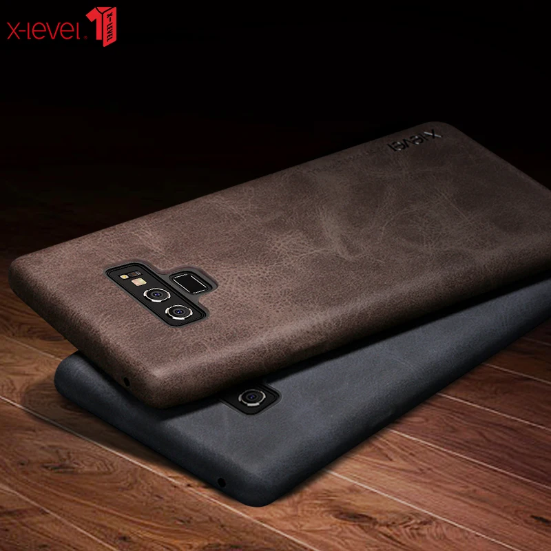 

X-Level Leather Case For Samsung Galaxy Note 9 Original Soft Ultra Thin Shockproof Business Back Cover For Note 9 Case Note9
